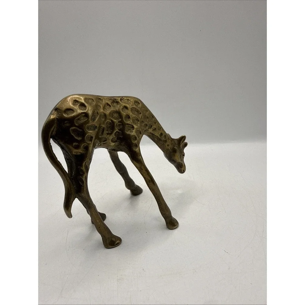 Brass Giraffe Figurine 3